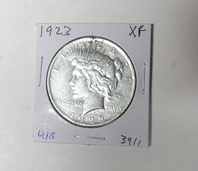 1923-P Peace Silver Dollar XF Cleaned Philadelphia Mint (4.18)