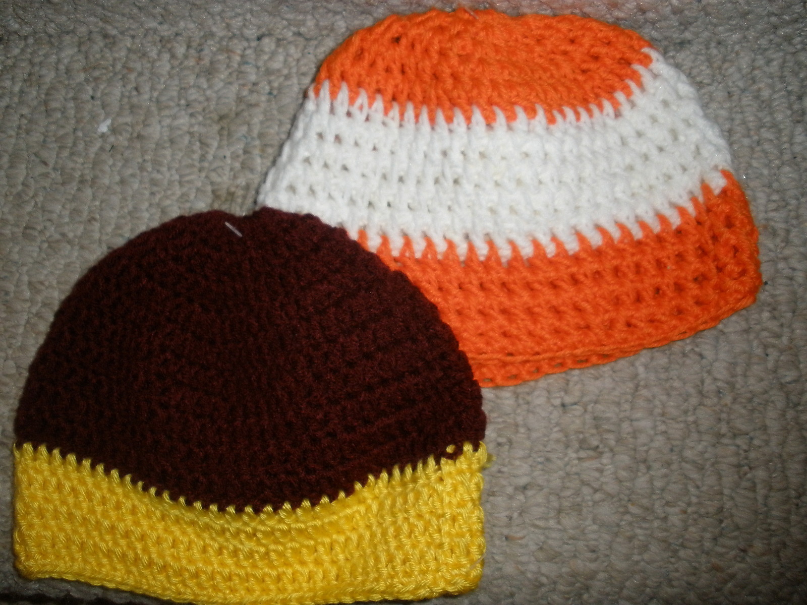 7 NEW handmade beanie hats croucheted