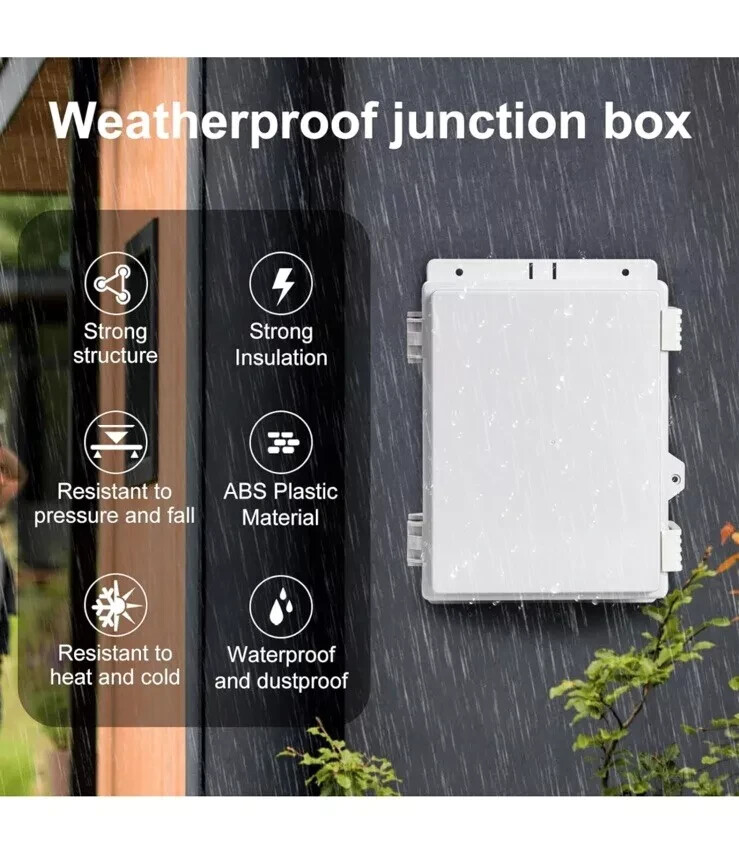 Namunanee Outdoor Electrical Junction Box, ABS Water Resistant Enclosure...