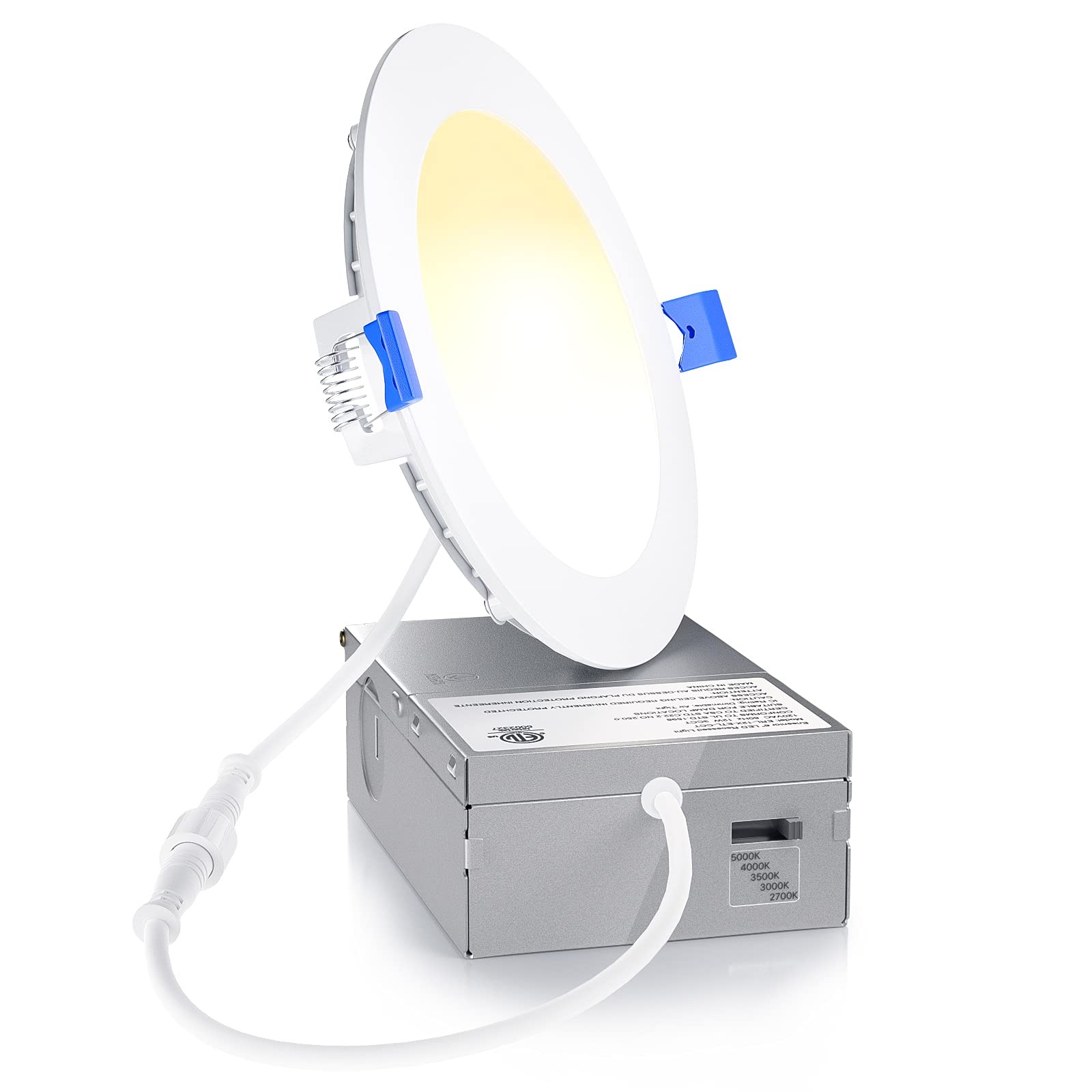 Ensenior 1 Pack 4 Inch LED 4 Inch, 5000k/4000k/3500k/3000k/2700k - 5cct White