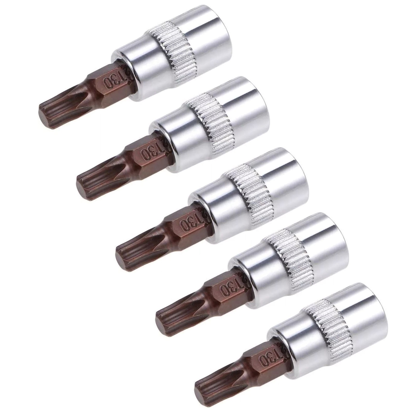 5pcs T30 Torx Bit Socket 35mm / 1.38 inch Length Universal DIY Hand Work Tool