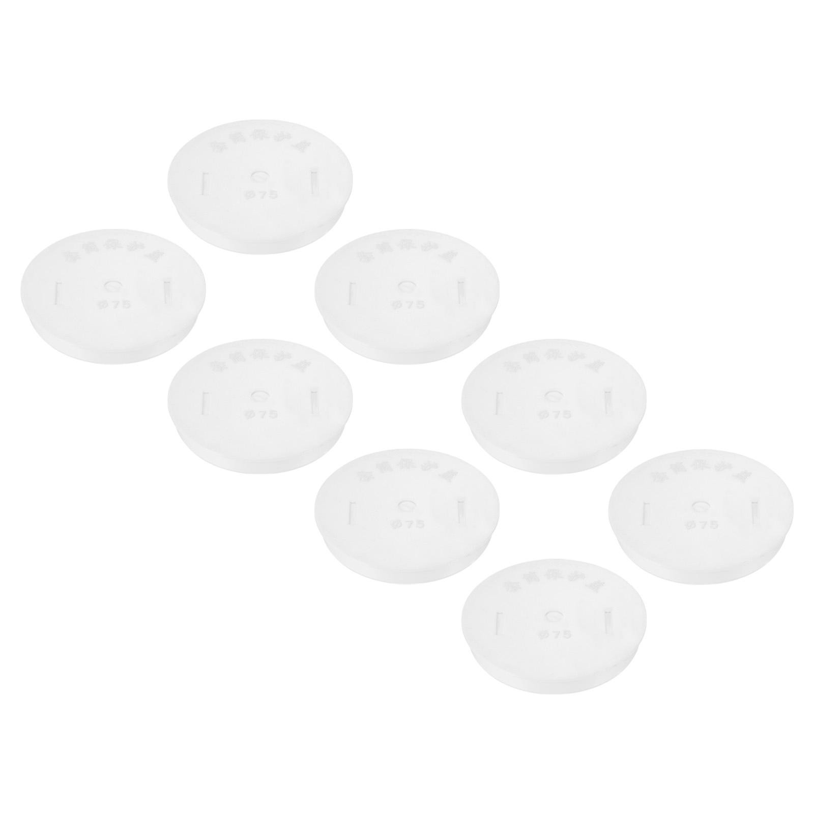 8Pcs 75mm OD Flush Type Hole Plugs Post Tube Hole Fastener Cover Pipe End Cap