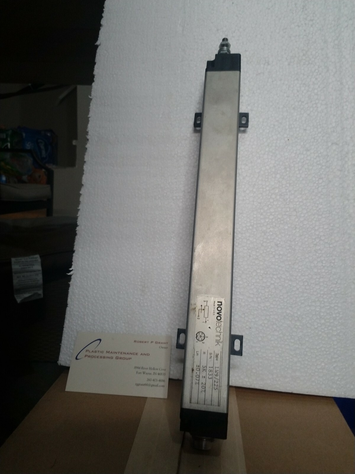 Novotechnik LW9/225 001767 Position Transducer 225mm Range 00003
