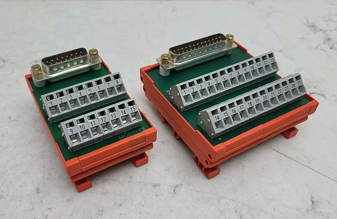 Wago 50036744 And 50036743 Interface Module PC Board 15 And 25 Pin D-Sub Mod