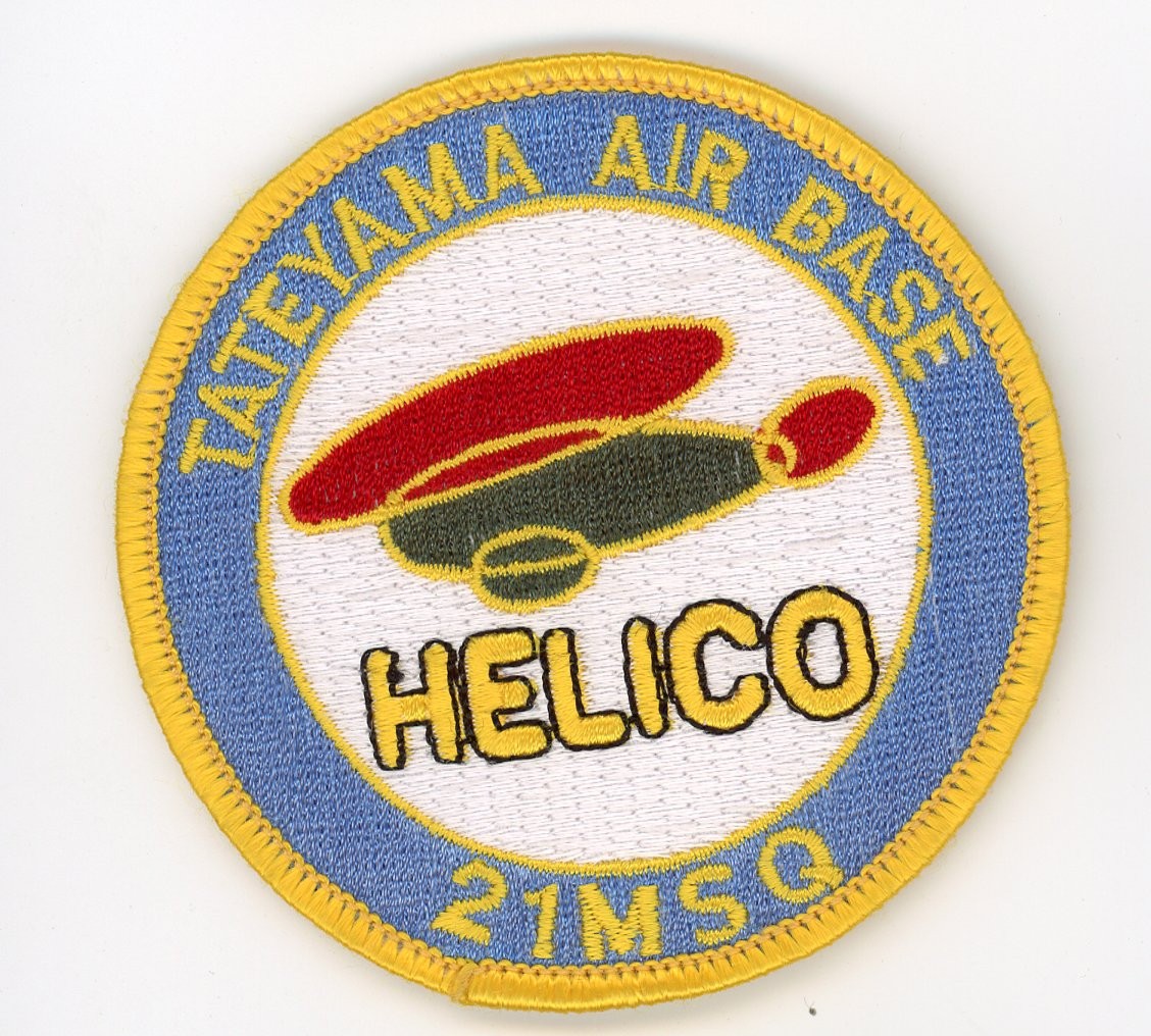 PATCH HELICOPTER JAPAN TATEYAMA AIR BASE HELICO 21st MSQ SEW ON PARCHE
