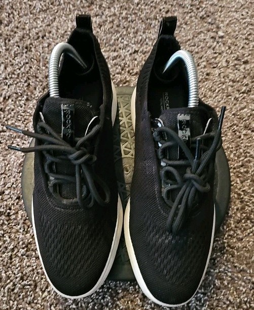 Rockport  Total Motion Trail Sport Lace Sneakers Shoes Black Women's 9