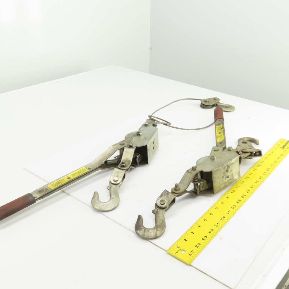 American Power Pull 2-Ton Cable Puller Ratchet Lot Of 2