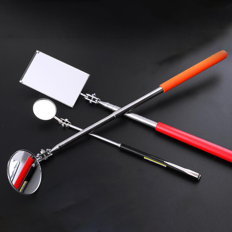 3PCS Telescoping Mirror Inspection Round Square Mirror Inspection Tool