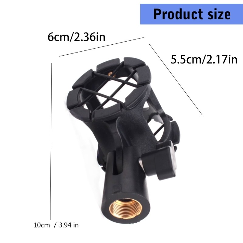 Handheld Condenser Microphone Shock Mount Clip Mic Holder Stand Professional