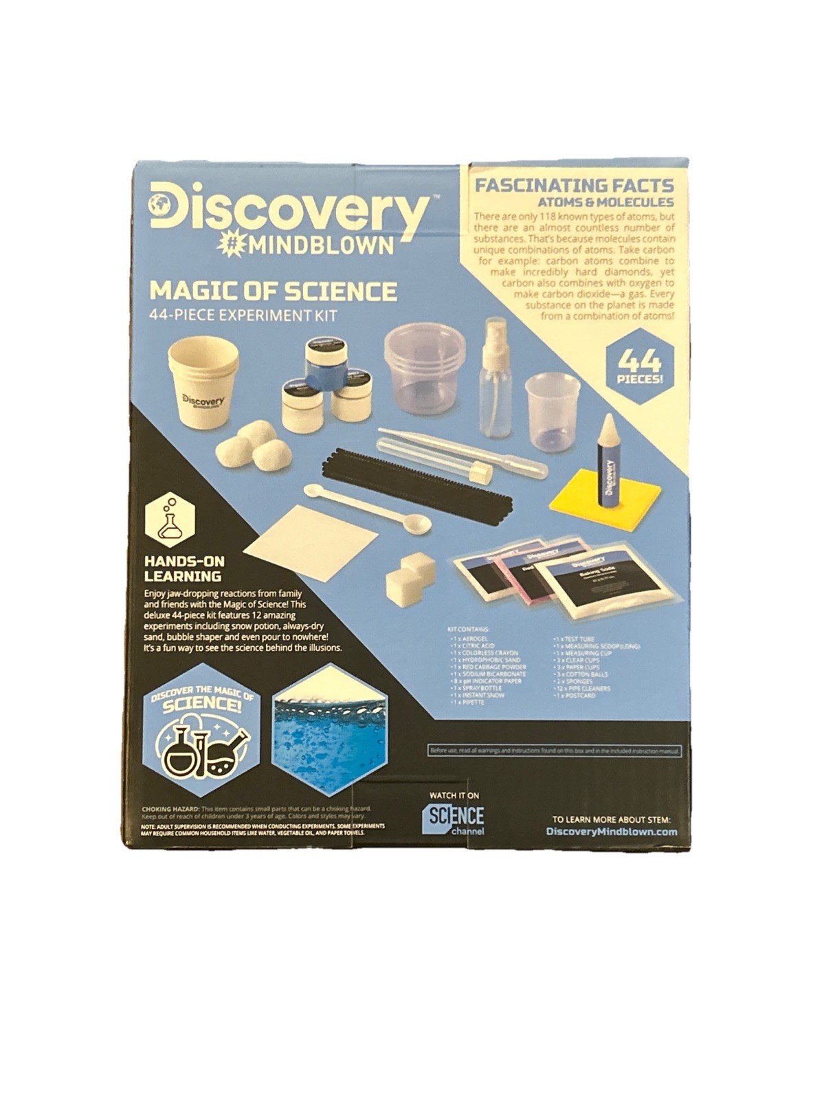 Discovery Mindblown Magic Of Science 44 Piece Experiment Kit Perform 12 Tricks