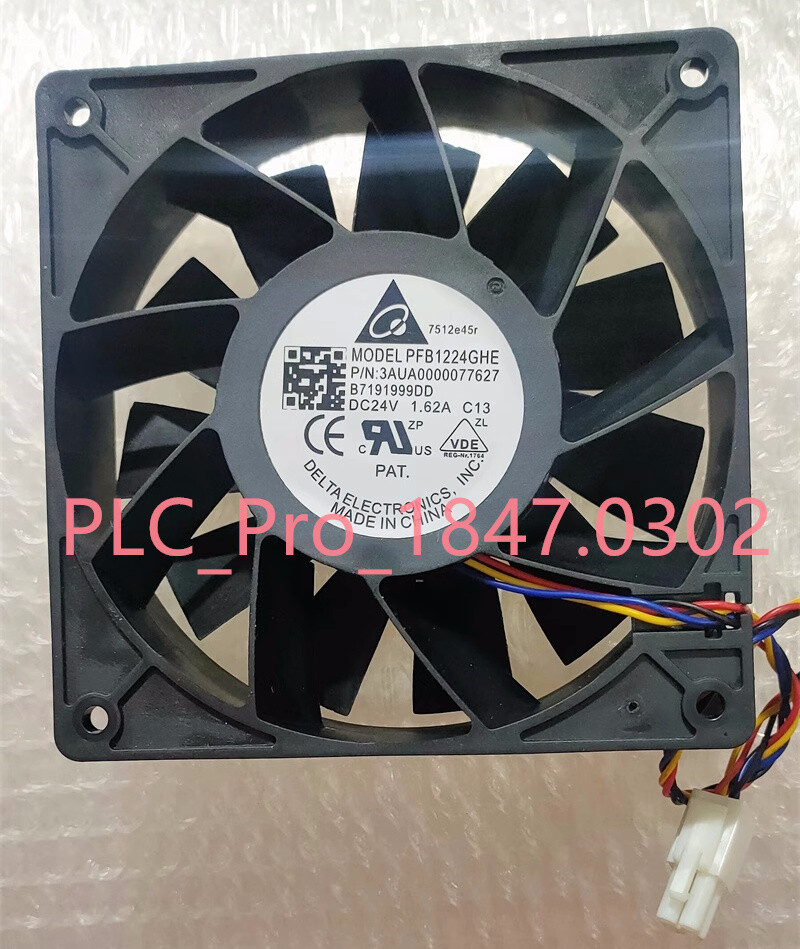 1PCS DELTA PFB1224GHE 3AUA0000077627 DC24V 1.62A 12CM 4-wire cooling fan