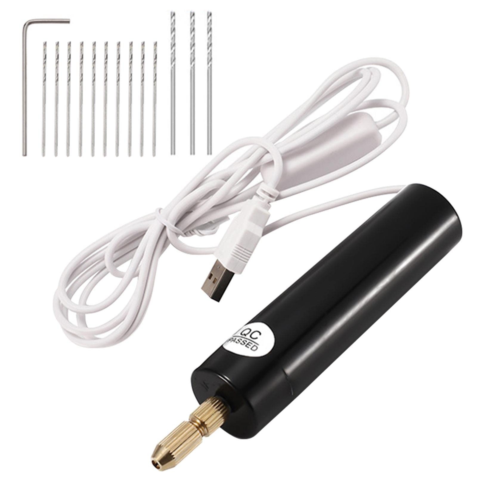 Micro Handheld Drill Bits, 0.7-1.2Mm Mini Electric Resin Drill Set for Casting R