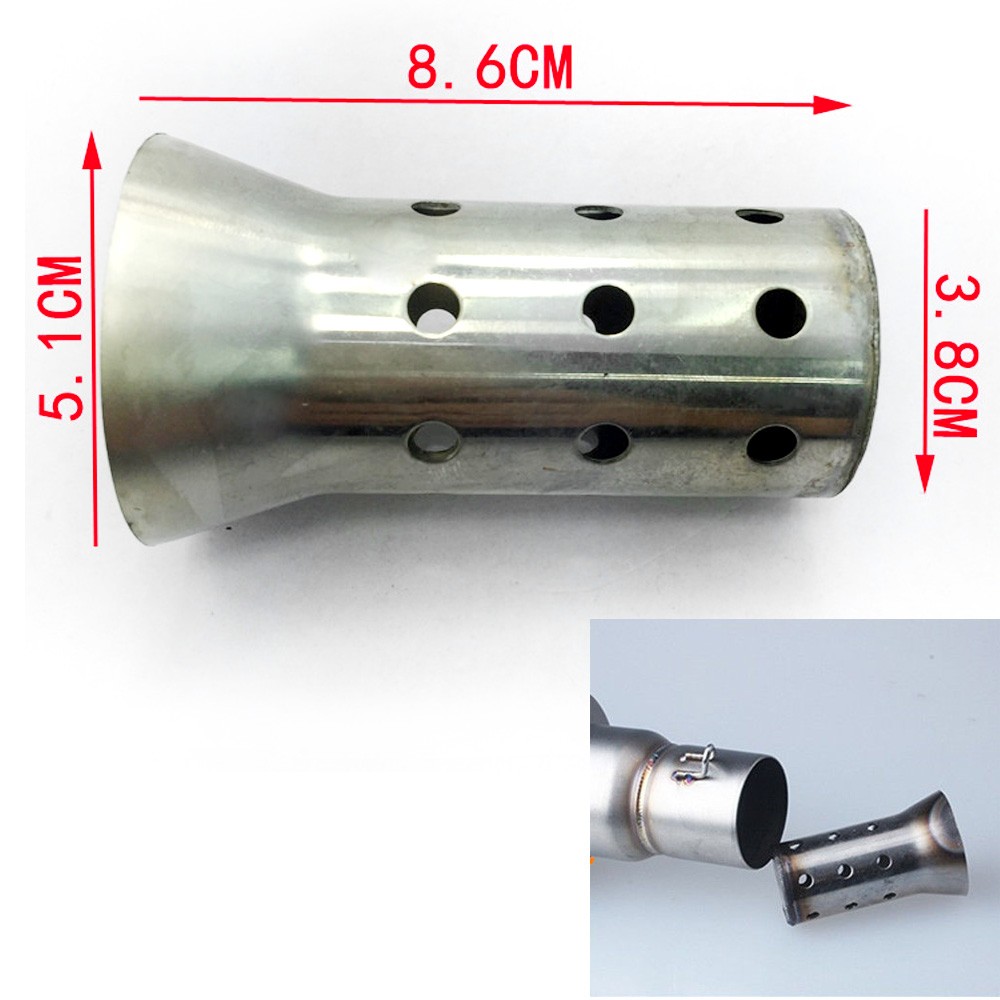 Universal 51mm Mobike Exhaust Muffler Scooter Adjustable DB Killer Silencer E