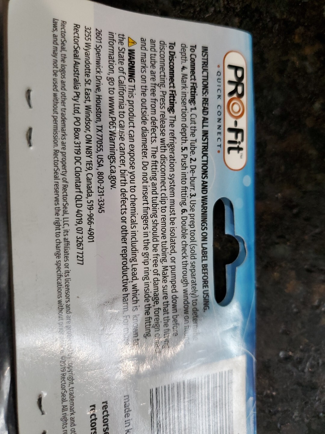 RectorSeal 87022 PRO-Fit™ 3/4" Quick Connect Union
