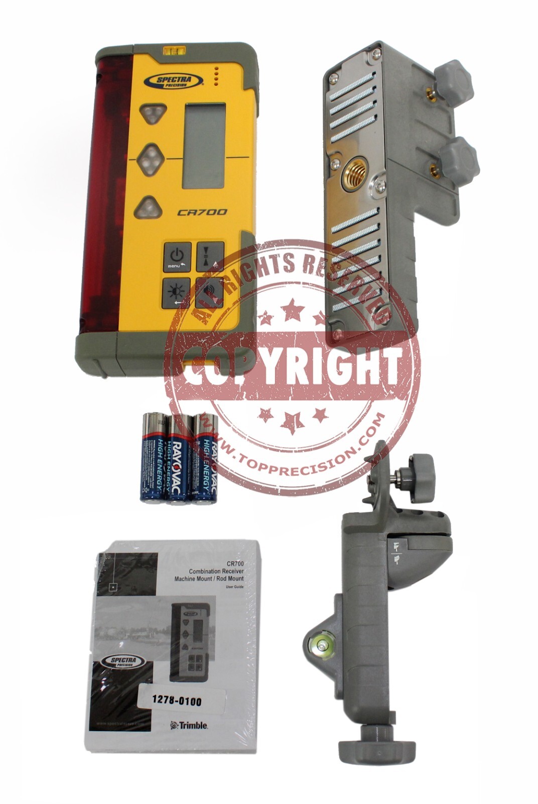SPECTRA PRECISION CR700 LASER RECEIVER DETECTOR, LASEROMETER, TRIMBLE, TOPCON