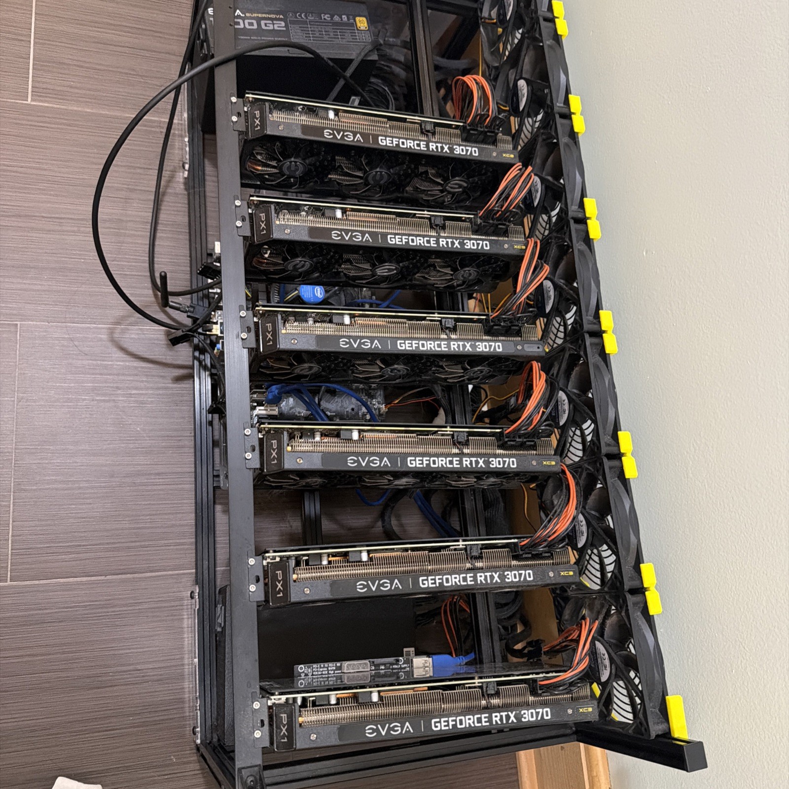 6-GPU EVGA RTX 3070 Mining Rig XC3