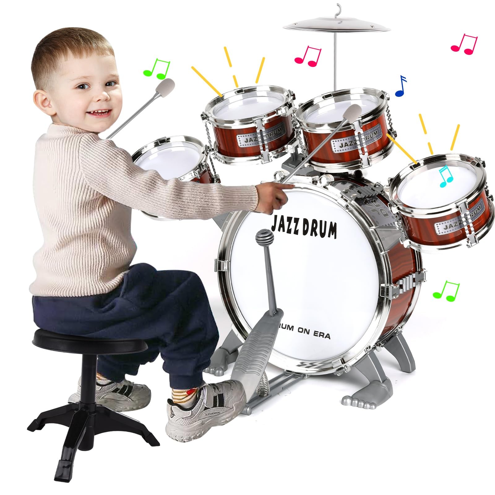 Bateria Para Niños Juguete Musical Educativo Para Niños Tocar Y Divertirse