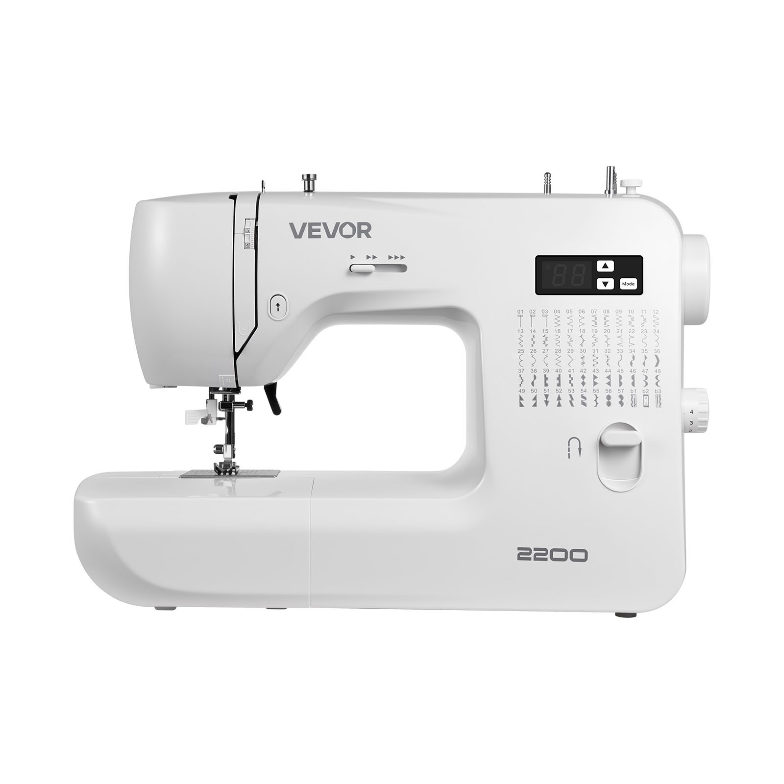 VEVOR Computerized Sewing Machine Digital Sewing Machine 60 Stitch Applications