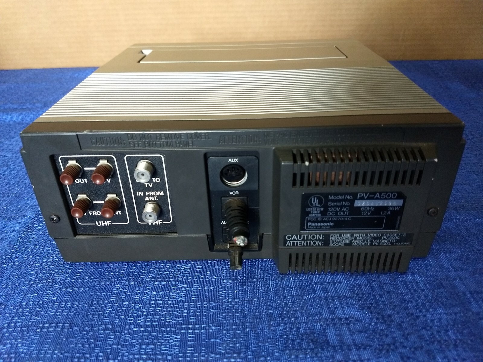 Panasonic PV- A500 Tuner/Timer