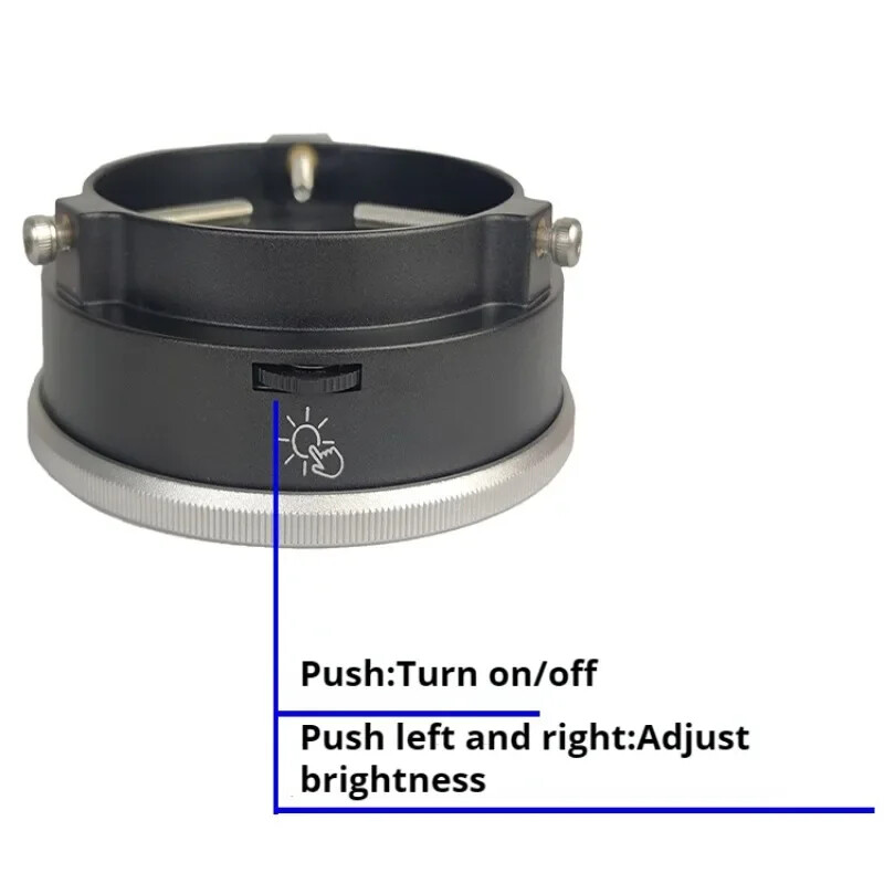 Microscope LED Polarising Light 28-62mm Lens Ring Light Microscope Illuminators