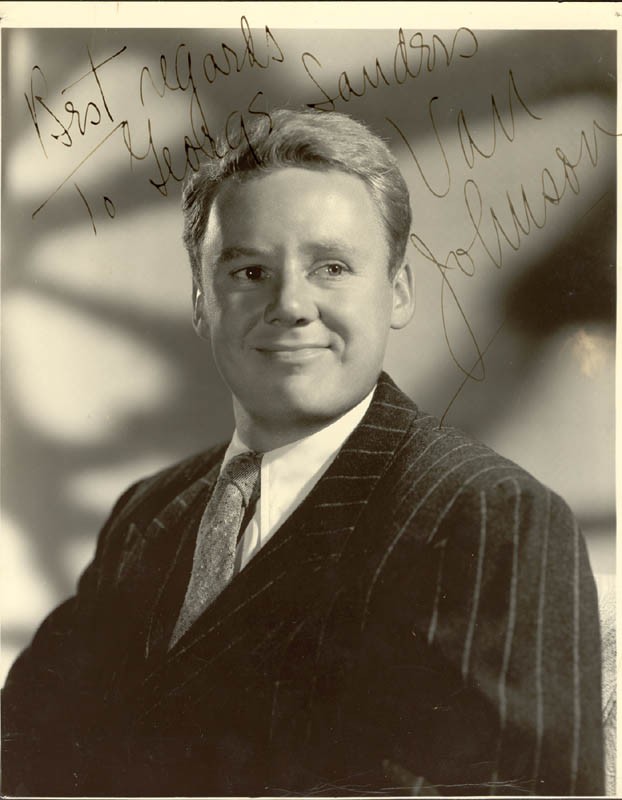 VAN JOHNSON - AUTOGRAPHED INSCRIBED PHOTOGRAPH