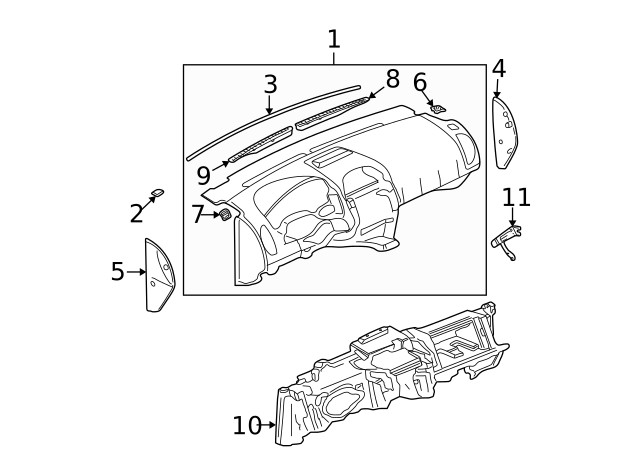 Genuine GM Side Panel 22633082