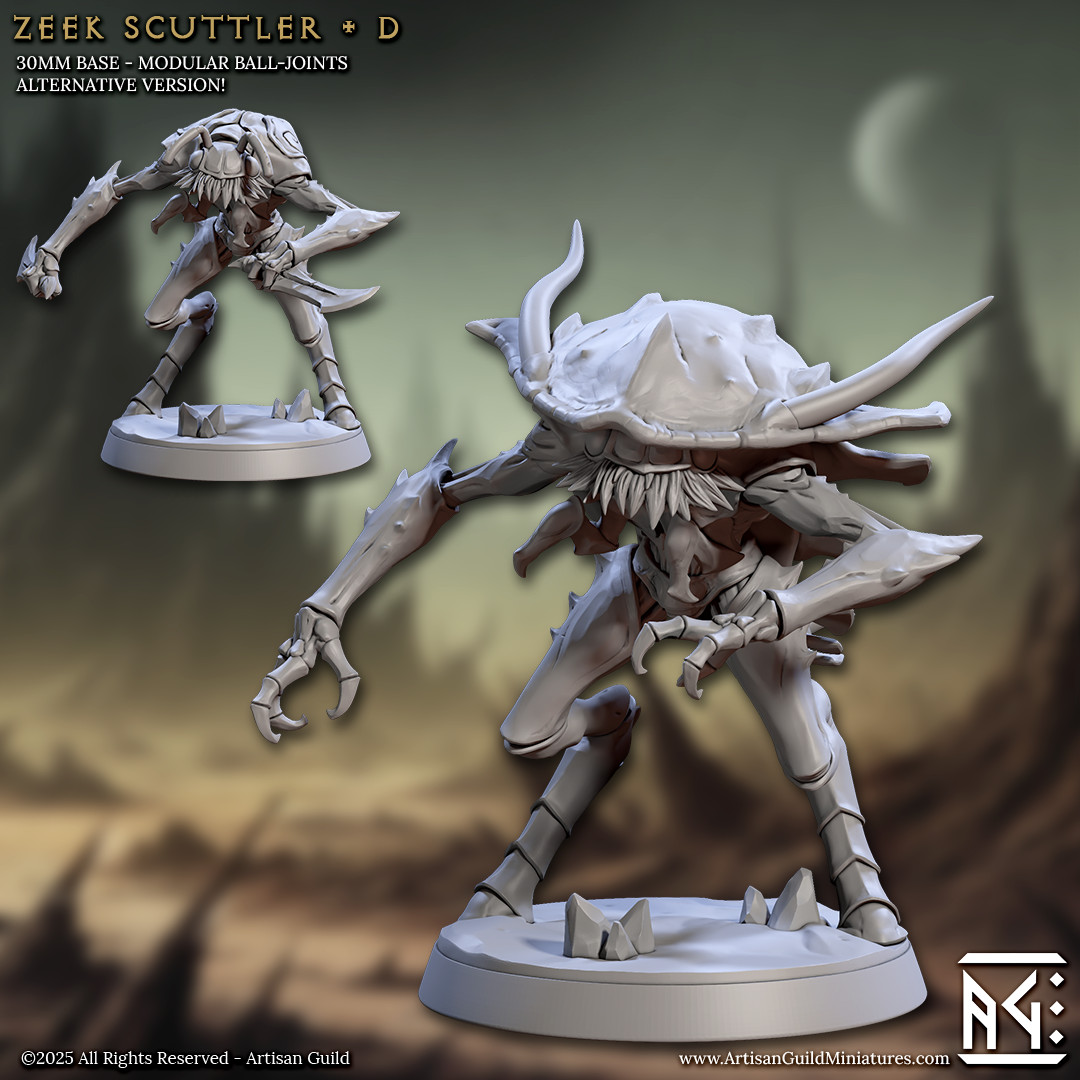 Zeek Scuttler - Insectoid Daggers Fighter - Artisan Guild - Dungeons and Dragons