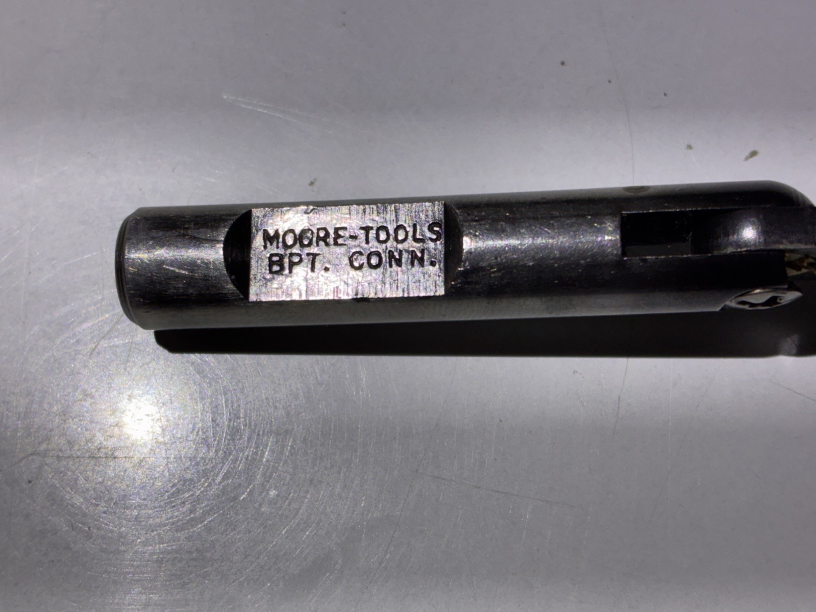 Moore Tools Dogleg Test Indicator Holder 3/8” Arm. Dovetail Holder