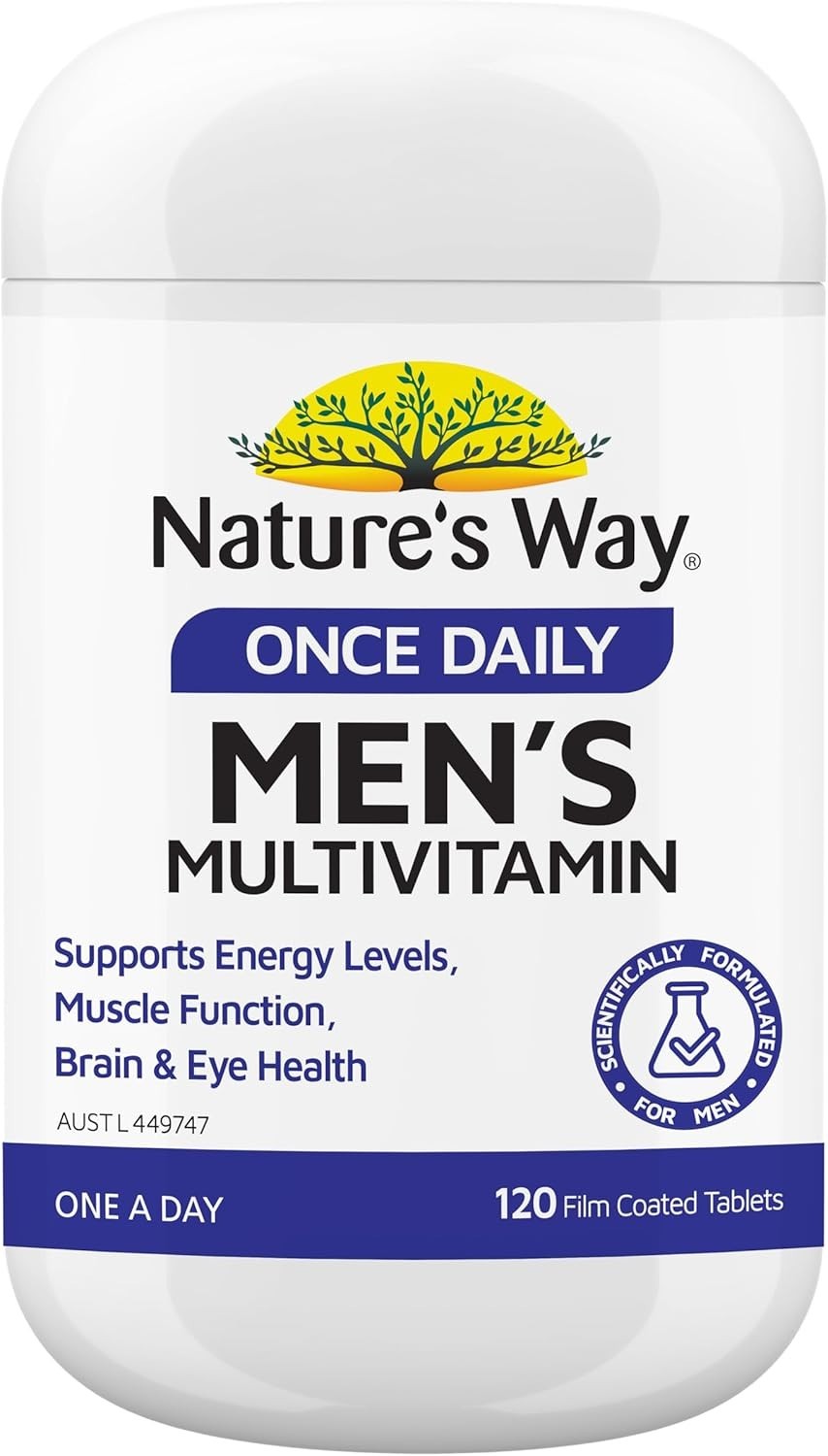 Nature's Way Once Daily Men's Multivitamin 120 Tablets Scientifically Formulated