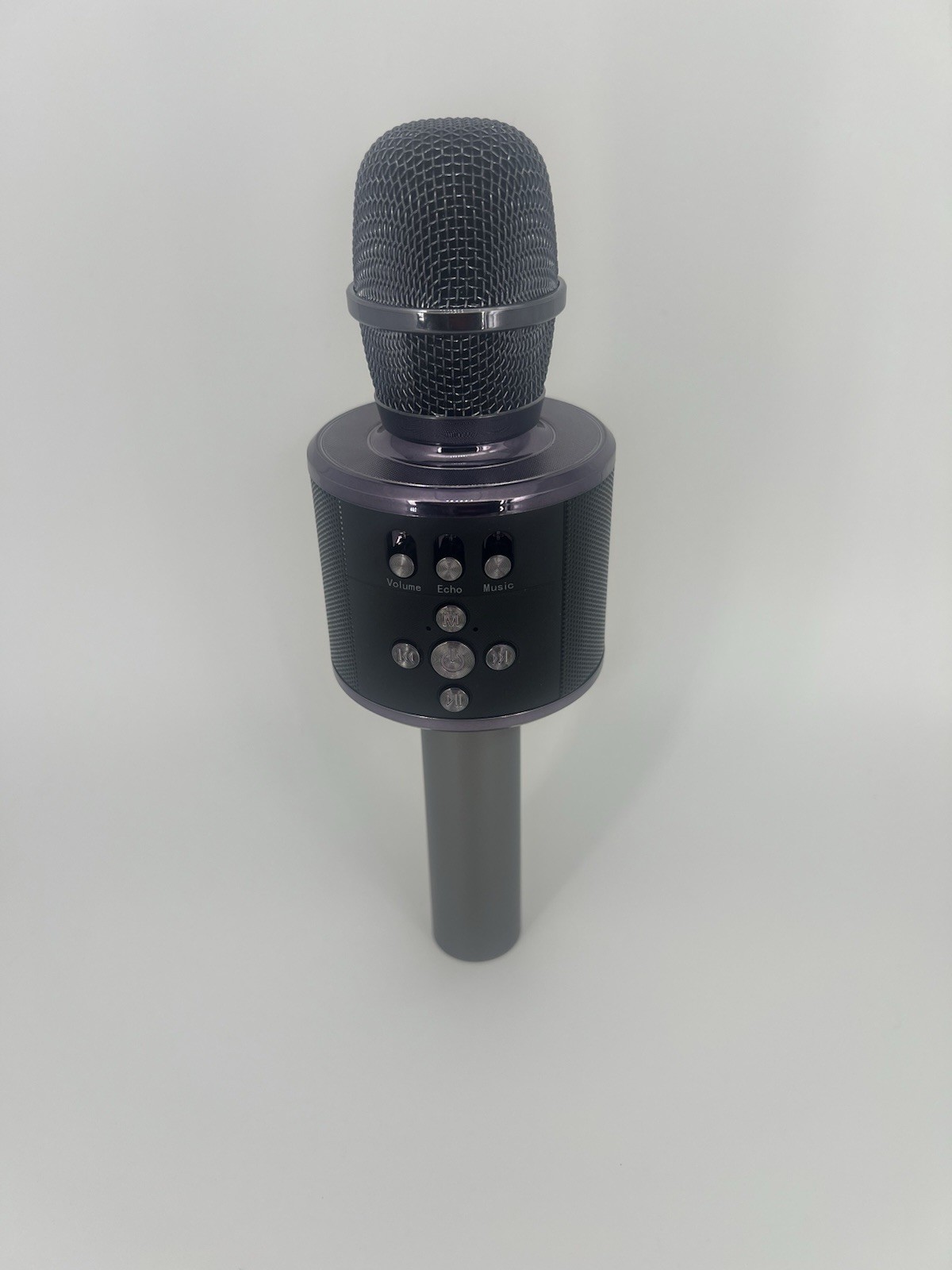 BONAOK Q37 Wireless Bluetooth Karaoke Microphone Speaker 3-in-1 Space Gray