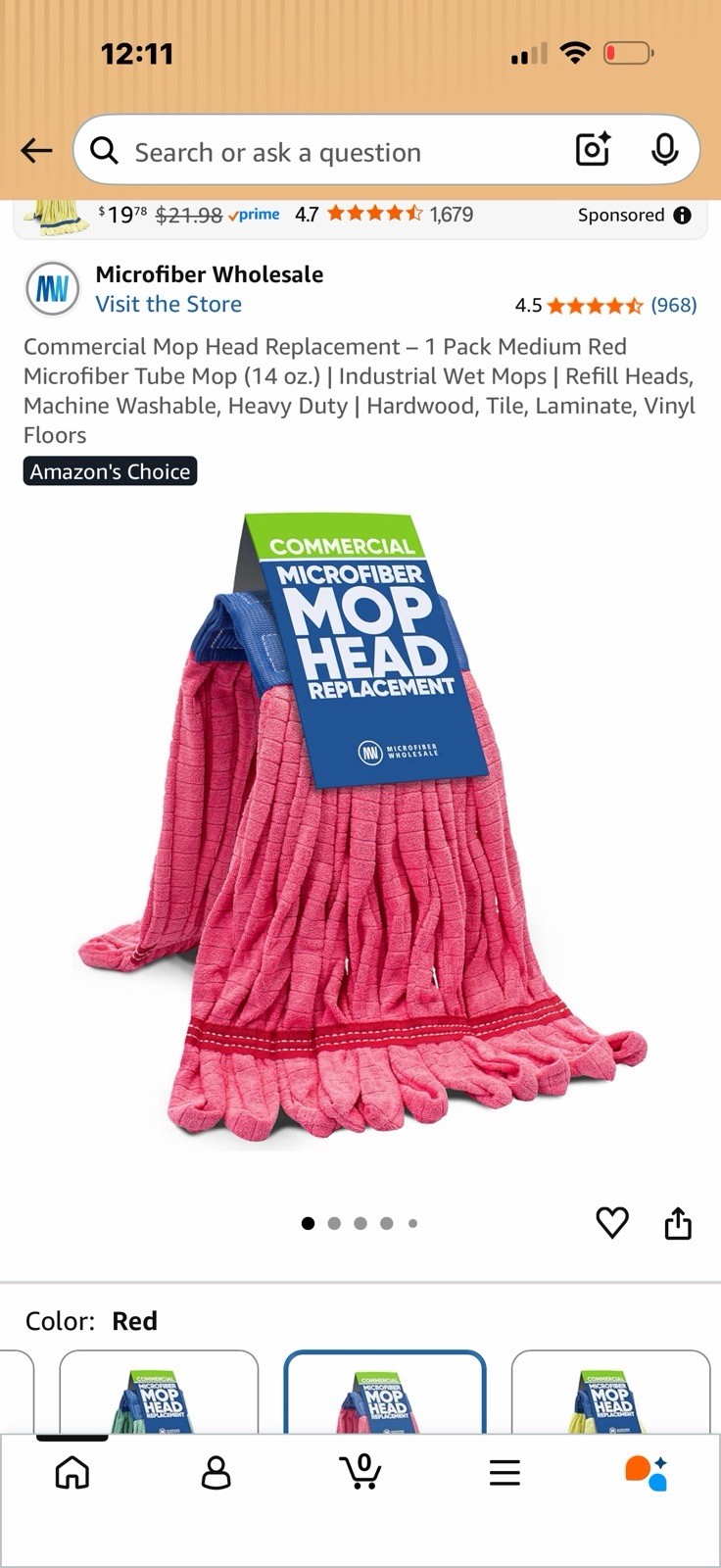 mop head replacement Microfiber