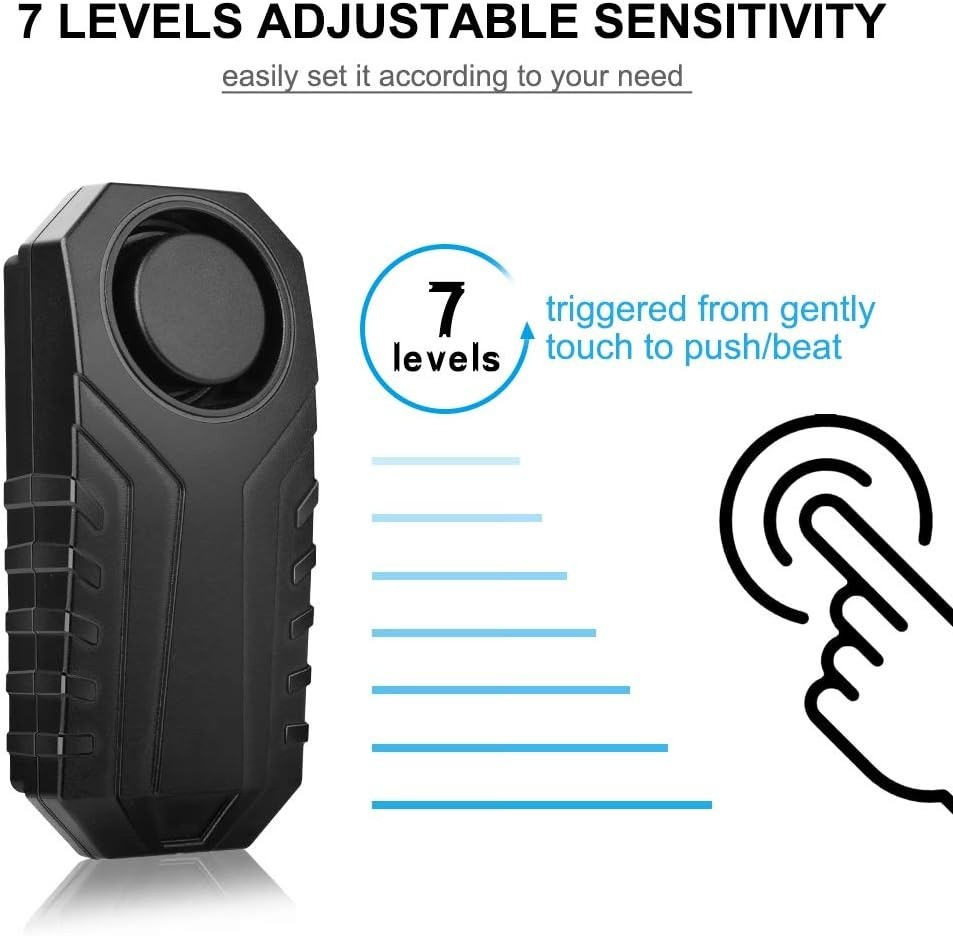 Bicycle Anti-Theft Alarm (with Remote Control) Two-Piece Set