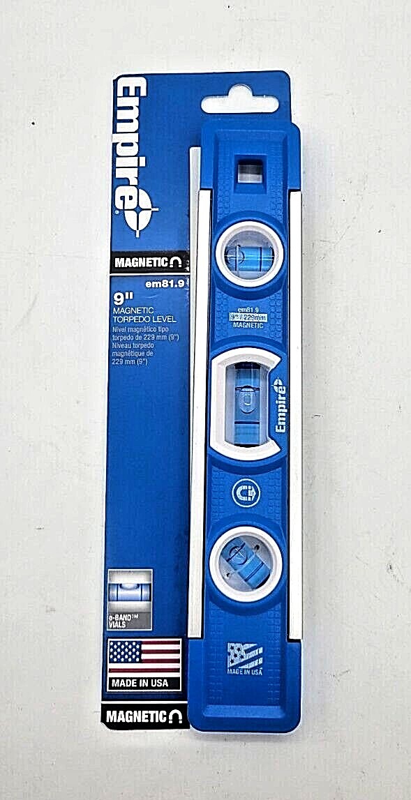 EM81.9 9" Torpedo Level Magnetic Empire 9" OAL