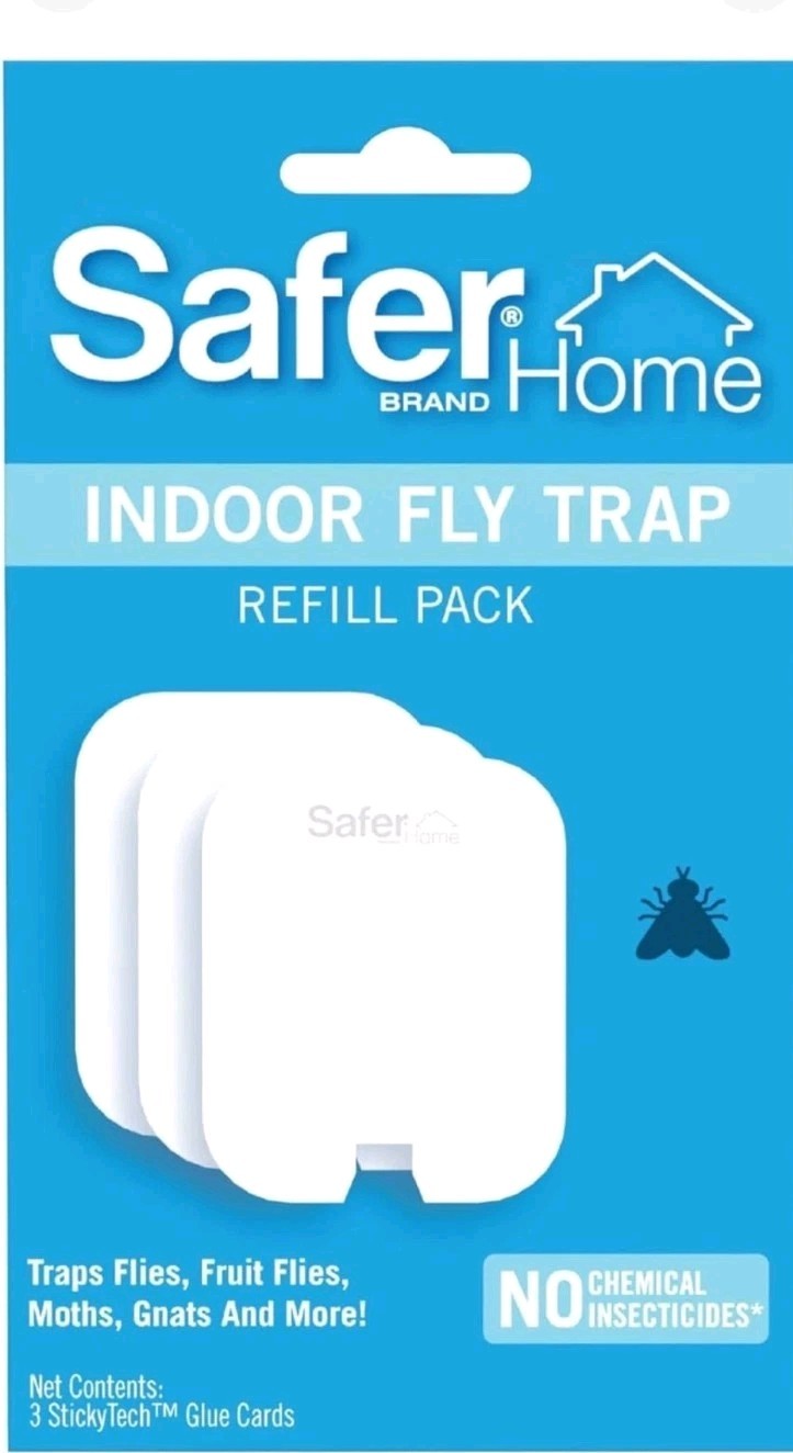 Safer Home Indoor Plug-In Fly Trap Refill Pack of Glue Cards