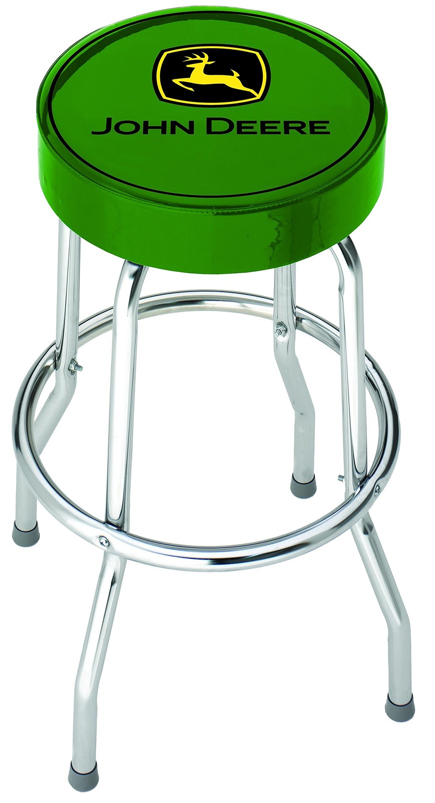 John Deere Green Garage Stool - Metal Frame, Durable & Ergonomic