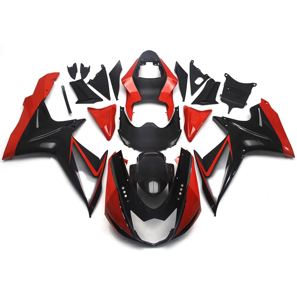 Red Black Fairings Kit for Suzuki 2011 - 2023 GSXR600 GSXR750 K11 ABS Bodywork