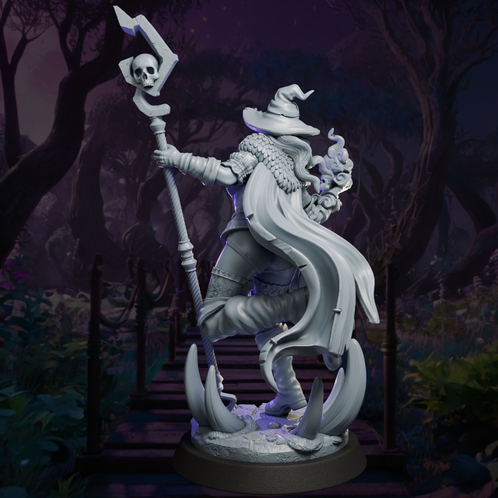Dungeons & Dragons Playable Character - Female Human Vesperine - Warlock