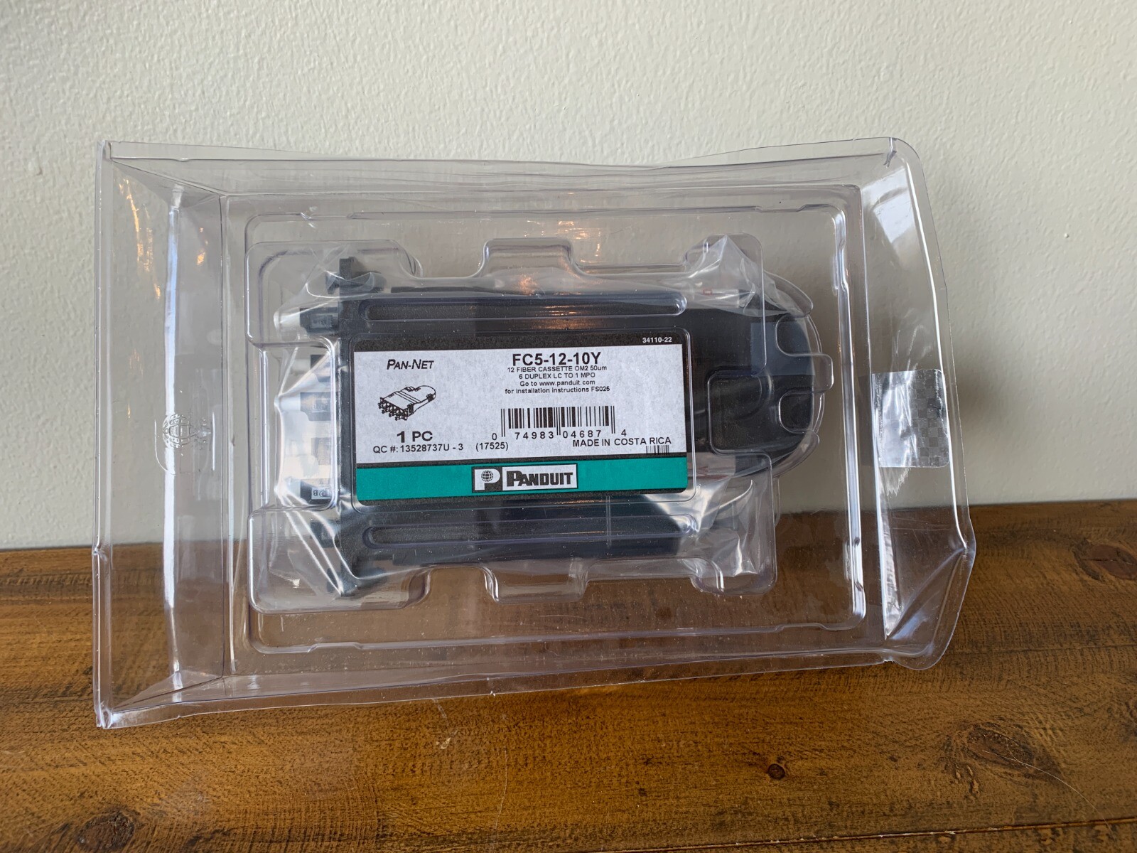 Panduit FC5-12 -10Y  12   Fiber Cassette OM2 50 um 6 Duplex LC to 1 MPO  NEW