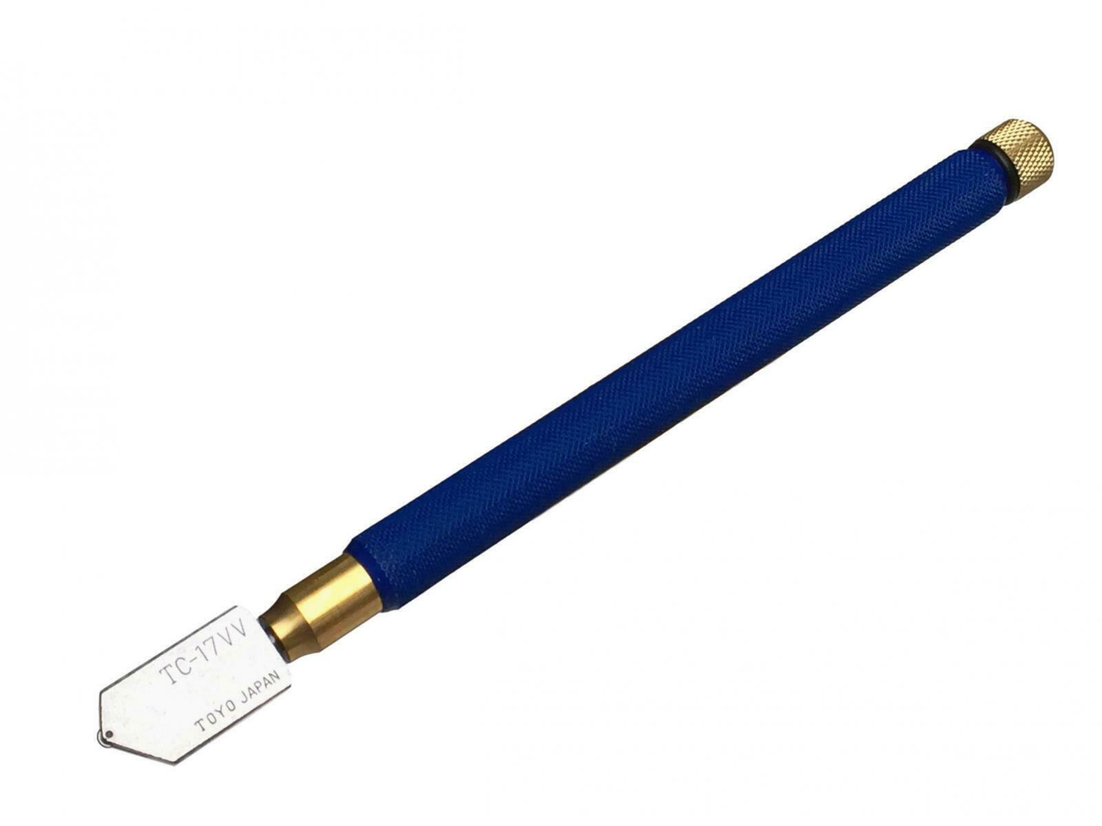 Toyo Oil Glass Cutter Brass Handle TC17VVB Tap Wheel Supercutter TC17