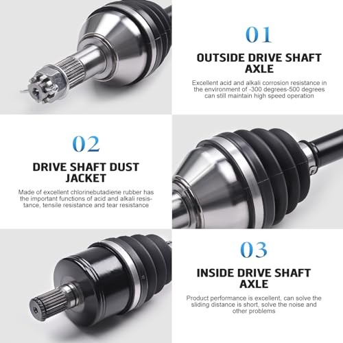 Rear Left CV Axle Compatible with 2019 2020 2021 2022 2023 Can Am Maverick