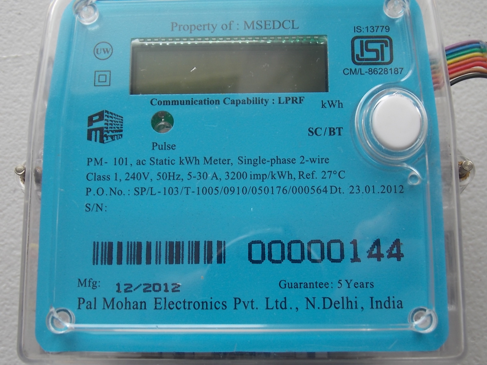 PAL MOHAN ELECTRONICS SINGLE PHASE METER PM101
