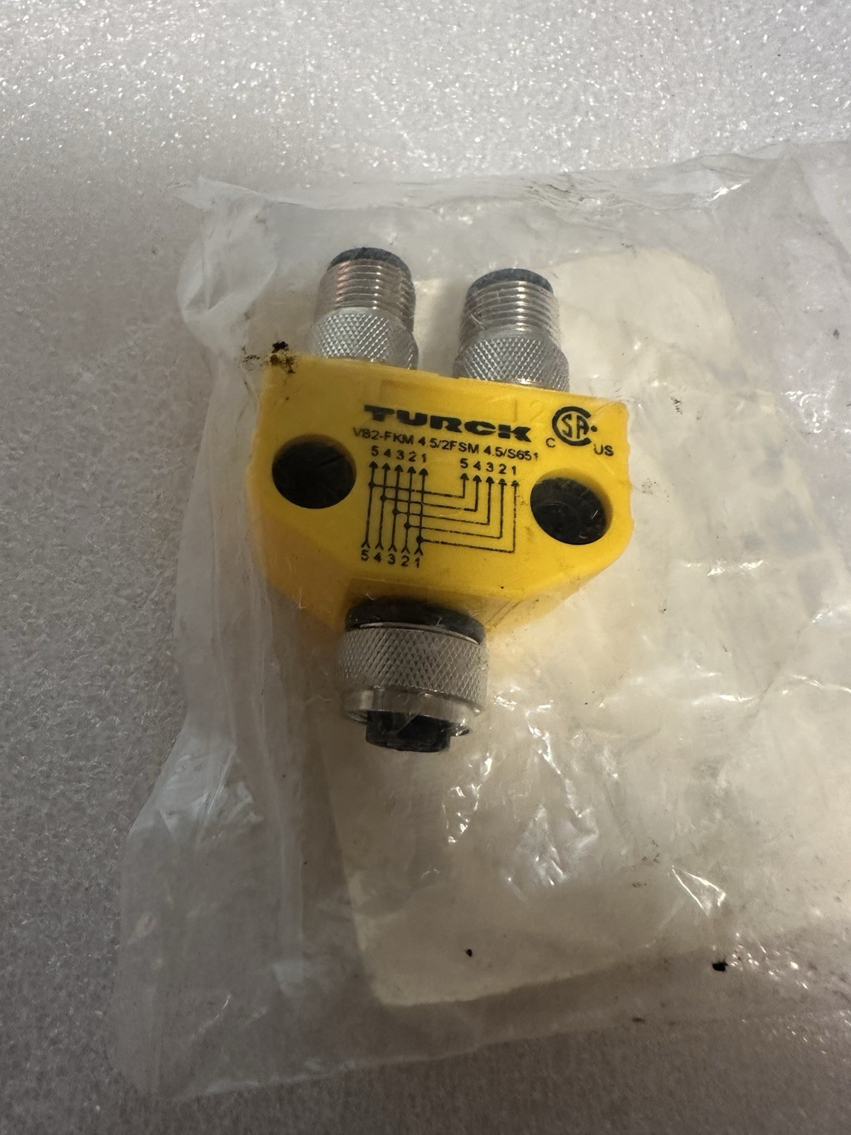 Turck VB2-FKM 4.5/2FSM 4.5/S651/S679  Actuator and Sensor Splitter, 2 Branch