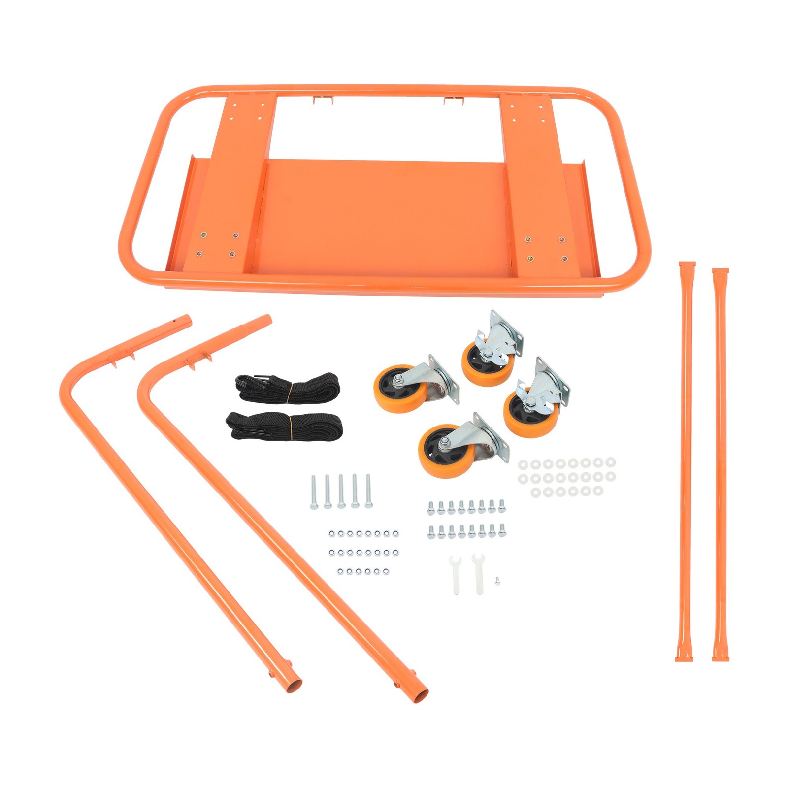 Heavy Duty Drywall Sheet Cart with Safety Belts, 3000 LBS Steel Panel Dolly