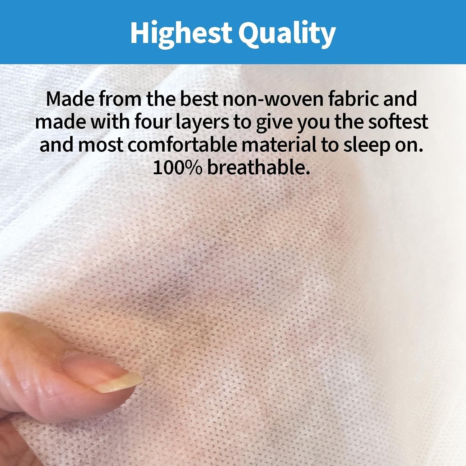 Premium Disposable Sheet Set 4-PC King Size Bedding Travel Includes Bed