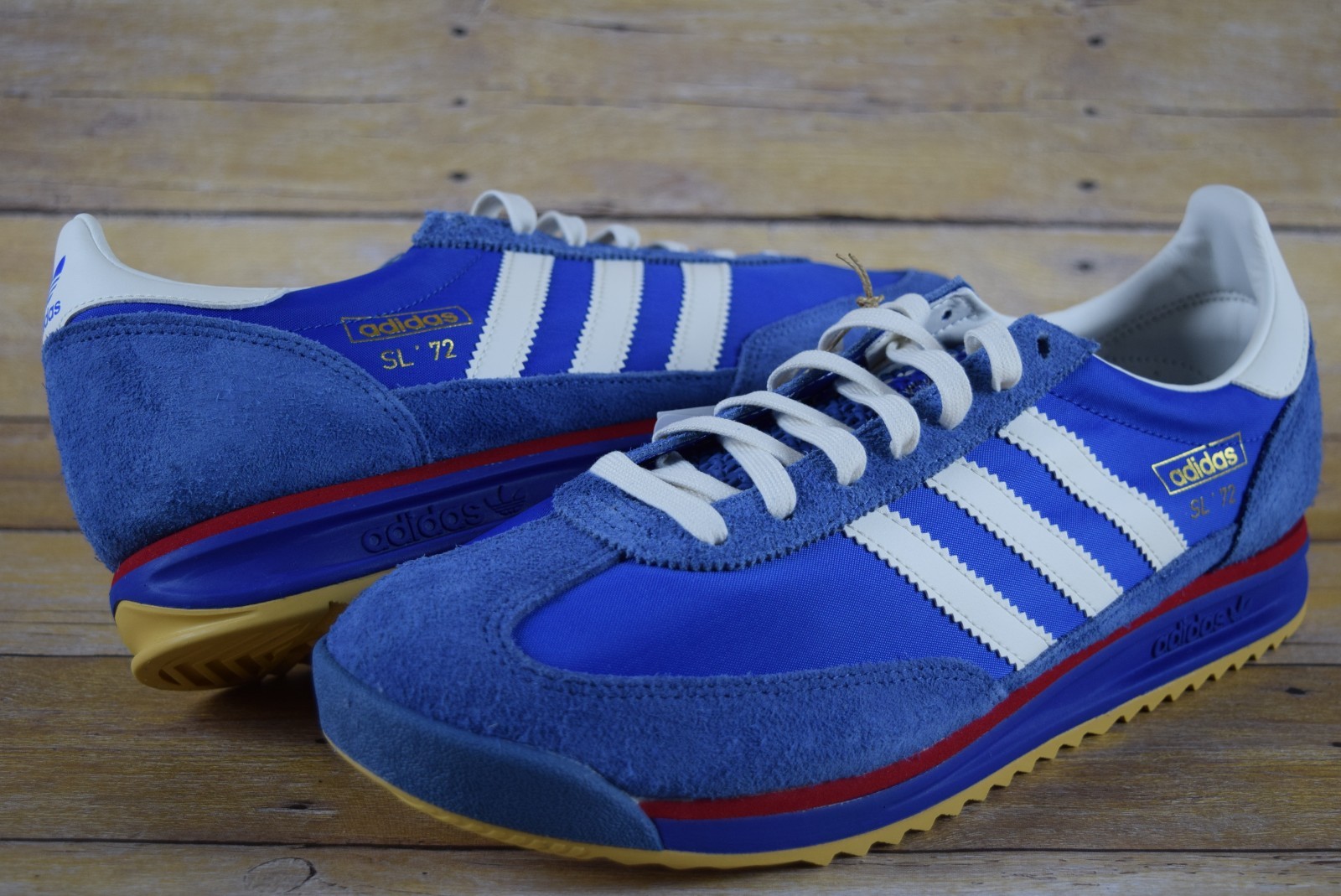NIB Mens Adidas SSL 72 RS IG2132 Shoes Sneakers sz 11.5-12 Blue White Scarlet