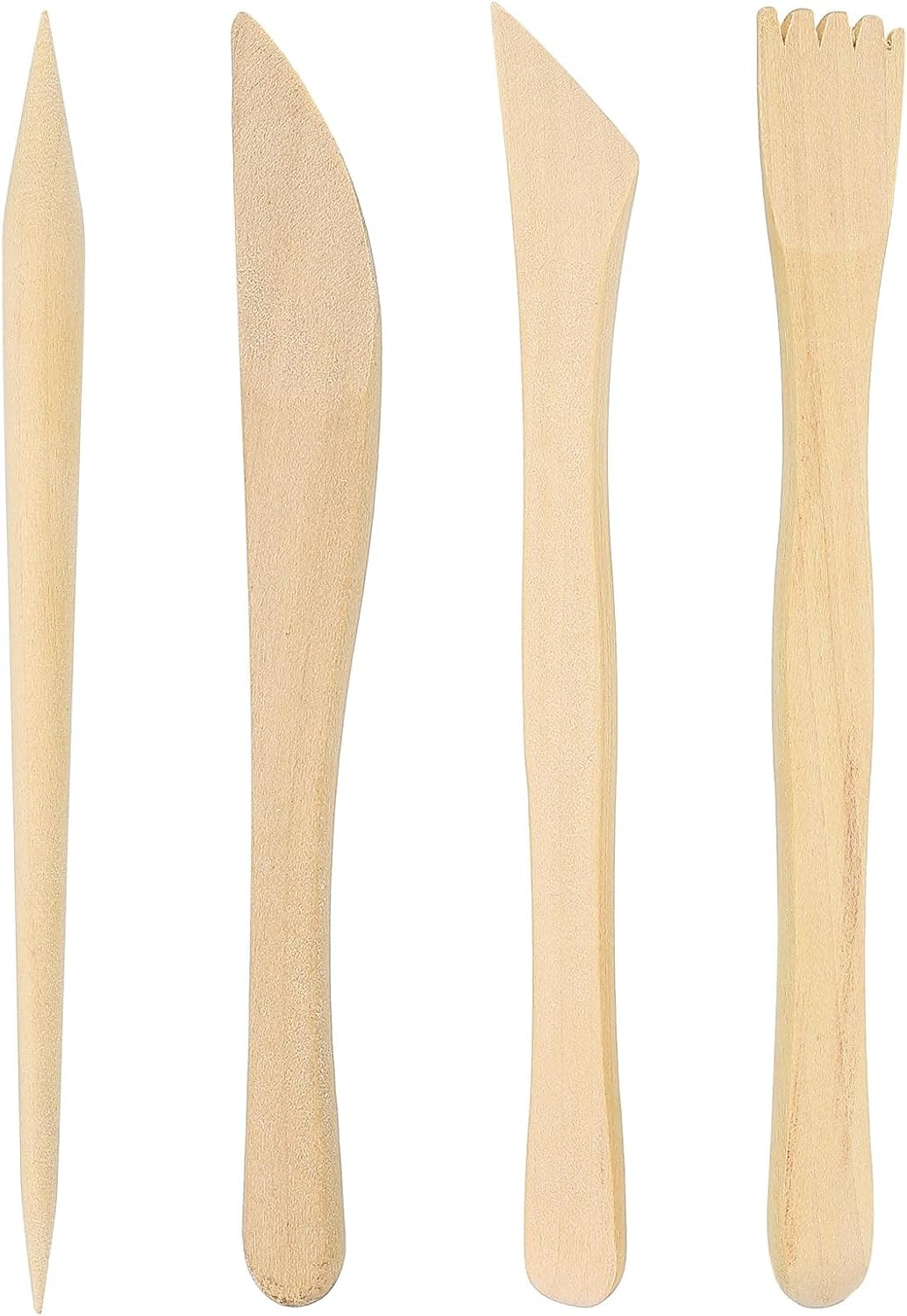 4Pcs Plastic Clay Tools Double-Headed Crafts Modeling Kit Clay Sculpting Tools P