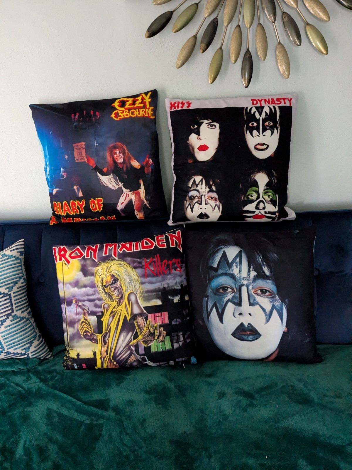 Iron Maiden Killers Number Of The Beast Pillow 18" x 18" Album Cover Series