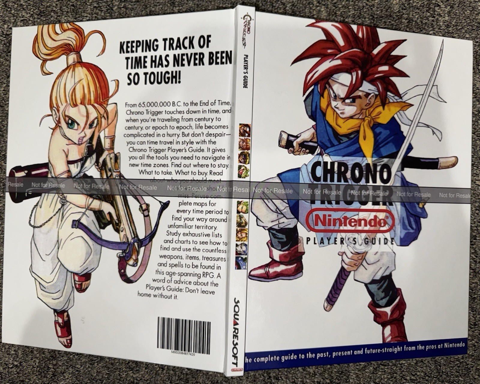 Chrono Trigger SNES Custom Super Nintendo Hardcover Strategy Guide