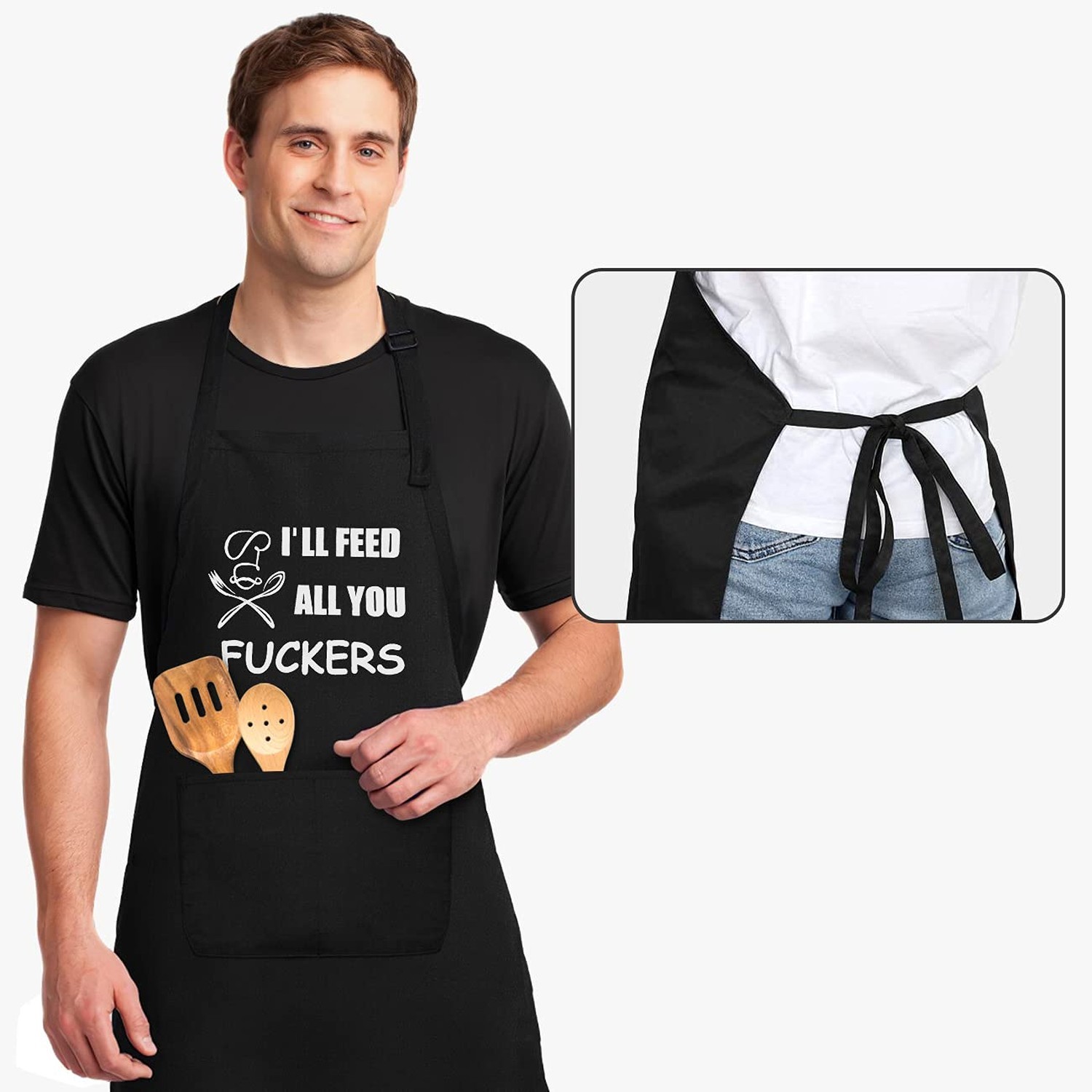 Aprons for Men, Mens Apron, Funny Aprons for Men, Husband Birthday Gift, Gift...