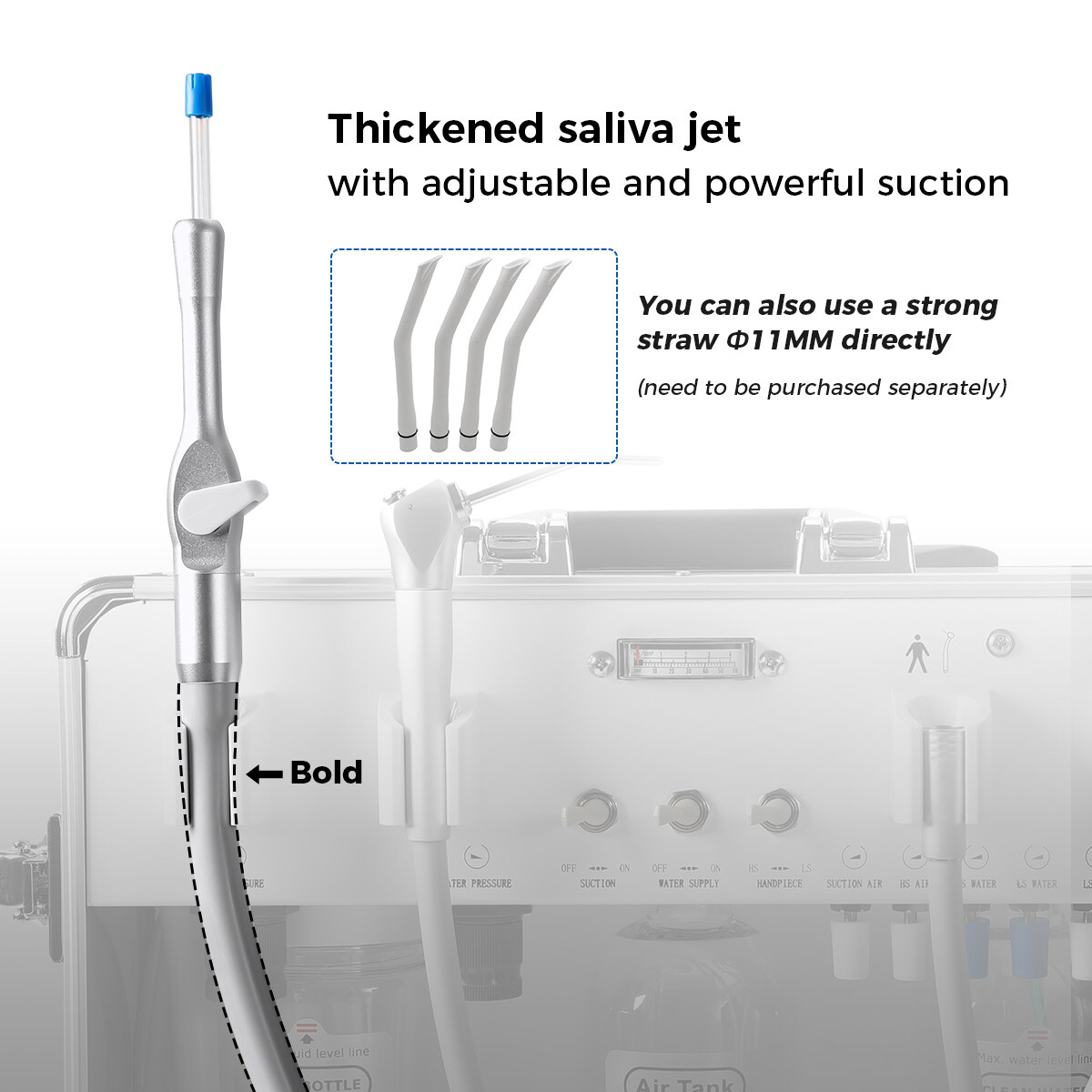 Portable Dental Delivery Unit with Air Compressor powerful suction System